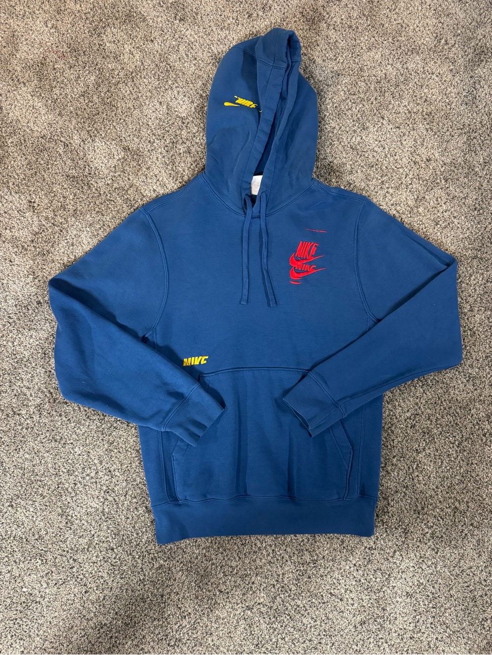 Nike Hoodie Sweatshirt Sport Essentials+ Fleece Pullover DM6873-407 Men's XS